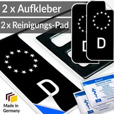 2x Kennzeichen Aufkleber MATT