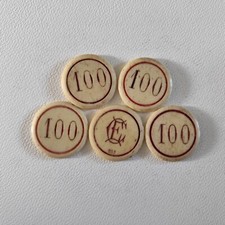 Paket 5 Wertmarken Wert 100