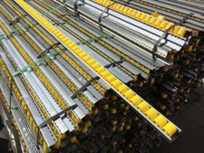 4 x 1.845 mm Röllchenbahn SSi Schäfer Röllchenleisten Rollenbahn Förderstrecke