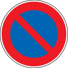 Verkehrsschild eingeschr