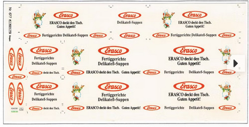 Decals erasco deckt - 1:87, "erasco