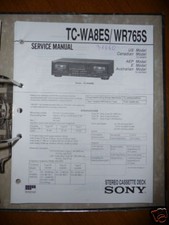 Service Manual Sony TC-WA8ES/TC-WR765S  Deck,ORIG