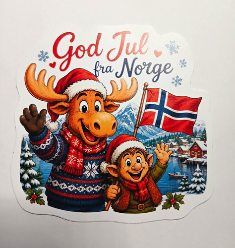 Aufkleber sticker god jul - aufkleber/sticker,