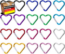 Herzkarabiner aluminium pack - aluminium,