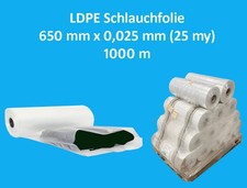 LDPE Schlauchfolie 650 mm x