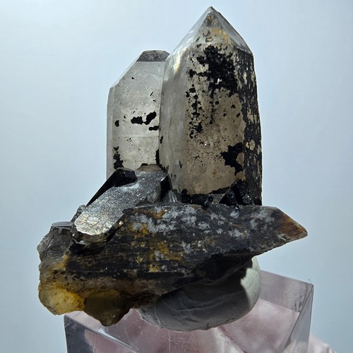 Rauchquarz mit schörl - mit,