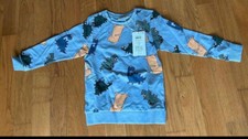 Gr 110 Sweatshirt Pulli Saurier Dino Geschenk Frühling Sommer NEU