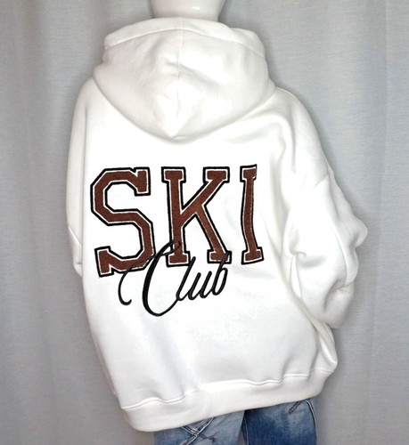 Hoodie sweater ski club - sweater,