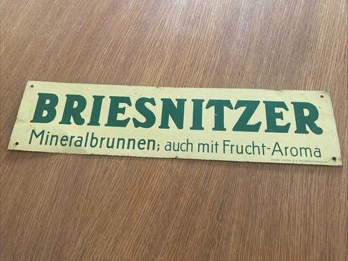 Altes blechschild briesnitzer - altes,