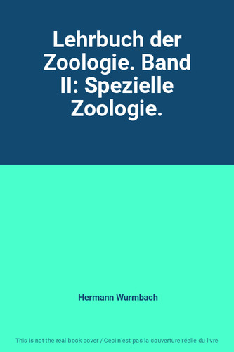 Lehrbuch der zoologie band - der, zoologie.