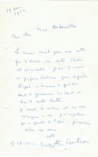 Jean COCTEAU - Signierter