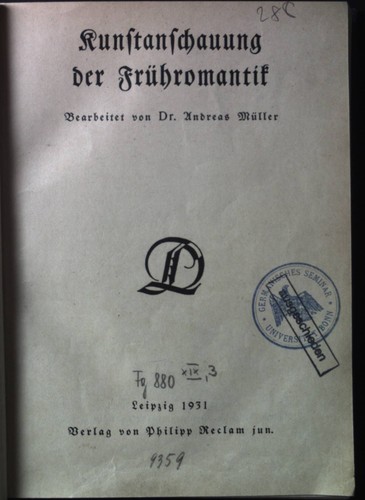 Kunstanschauung der