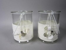 Countryfield - 2 x Schönes Dekoglas mit Muscheln (Gr. 17,0 cm) neuw. NWHA1289