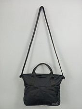 Jack Wolfskin Umhängetasche Damen Schwarz Polyester Freizeit Casual 40x27cm Logo