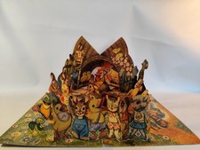 Pop up Bilder Buch Aufstellbuch Kubasta Osterhase Hase Ostern Osterei Huhn 1955