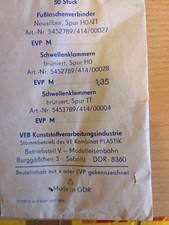 Pilz-Gleis - Schwellenklammern