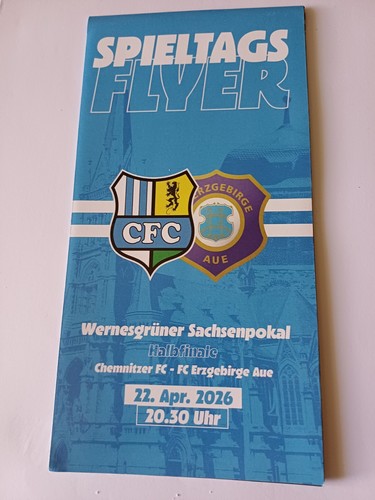 Spieltagsflyer chemnitzer - chemnitzer, fc