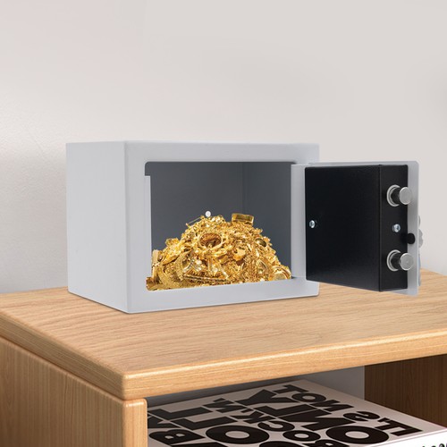 Kleine tresorbox mit - kleine,