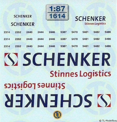 1614 decals schenker stinnes - 1614,