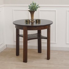Runder vintage salontisch mit - runder,
