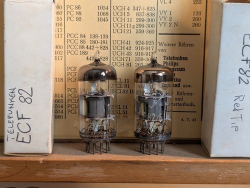 Matched telefunken ecf82 - 2x,