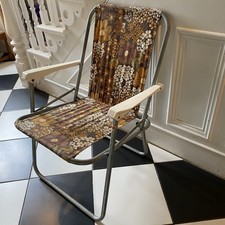 Vintage Retro Klapp Liegestuhl