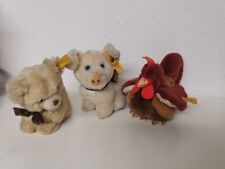 STEIFF Tiere HUHN HUND Schweinchen