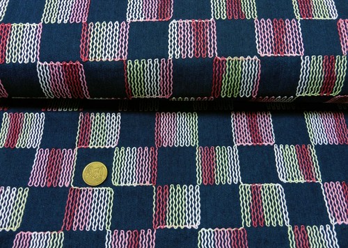 Jeans stickerei check denim - stickerei,