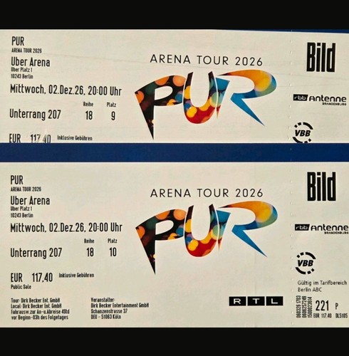 Tickets berlin pur arena - 2,