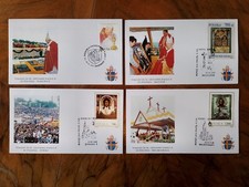 4x FDC Ersttagsbriefe Papst