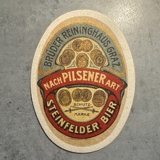 Bierdeckel Coaster Beermat Reininghaus Pils  #1047# Steinfelder Bier
