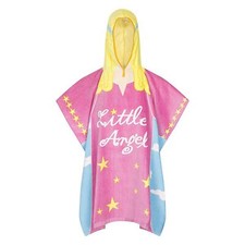 Kinder Jungen Mädchen Neuheit Charakter Kapuzen Schwimmen Strand Handtuch Engel