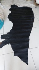  Echtes schwarzes Leder zum basteln schwarz  Lederhaut