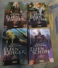 Dennis L Mckiernan 4 Bücher Elfenzauber, Elfenkrieger, Elfensturm, Elfenschiffe