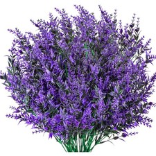 6 Stück Lavendel Kunstblumen