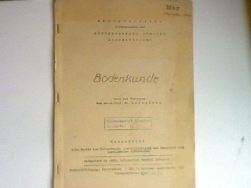 Bodenkunde nach der vorlesung - der,
