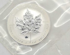 1 Oz Silber Maple Leaf 2009 Privy Mark Ochse in Mint Folie Lagerräumung