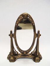Schmink Spiegel Tischspiegel Gußeisen Vintage Antik-Stil