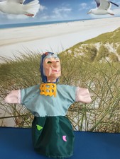 Handpuppe Hexe mit ausdruckstarkem Gummikopf ca. 26 cm groß