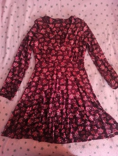 Women dress burgundy - dress,