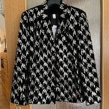 Damen Jacke Bläzer  Silber  Pailletten Festliche weihnachten  Gr 44 Neu! @Sch 