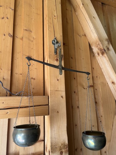 Alte balkenwaage messing - alte,