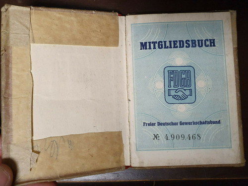 Fdgb mitgliedsbuch freier - mitgliedsbuch,