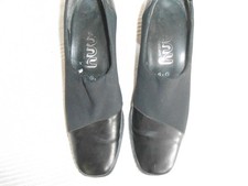 Pumps 39 Schuhe Gr.39, Absatz 5 cm, Lack mit dehnbaren Stoff 80ziger