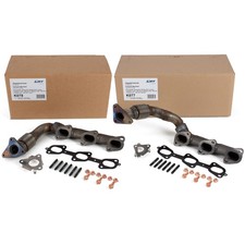 2x LRT Abgaskrümmer + Montagesatz für MERCEDES W203 W204 W211 W212 W213 OM642