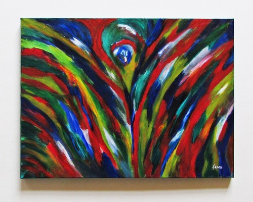 Acrylbild blume original - blume, 30x40