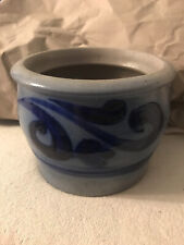 kleiner Steinzeug Topf, Schmalztopf , Blumenübertopf, Salzglasur