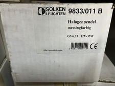 SÖLKEN HALOGEN PENDELLEUCHTE MESSING FÜR MAGIC STYLE  SCHIENENSYTEM 12V-35W