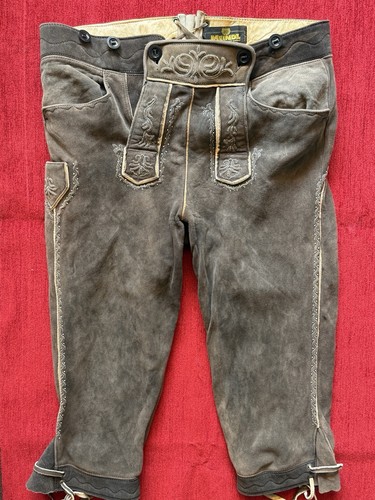 Hirschlederhose herren 48 - hirschlederhose,