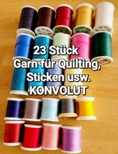 Nähngarn Quilting Sticken Polyester Cotton 23St. Box Konvolut Neu Gebraucht